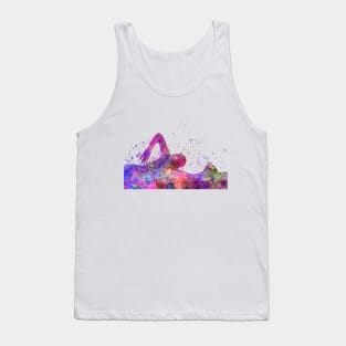 Swimmer in watercolor Tank Top